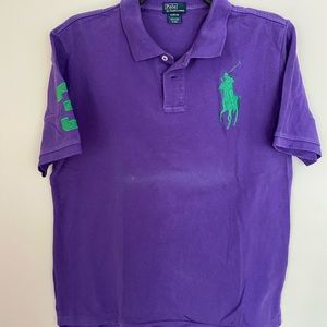 Polo Ralph Lauren Boys Purple Polo Shirt Size Extra Large (XL)